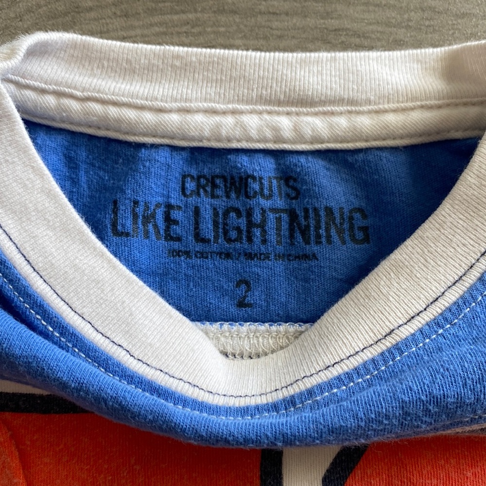 Crewcuts Boys Vintage Like Lightning Long Sleeve Shirts - Set of 2 - Picture 4 of 8
